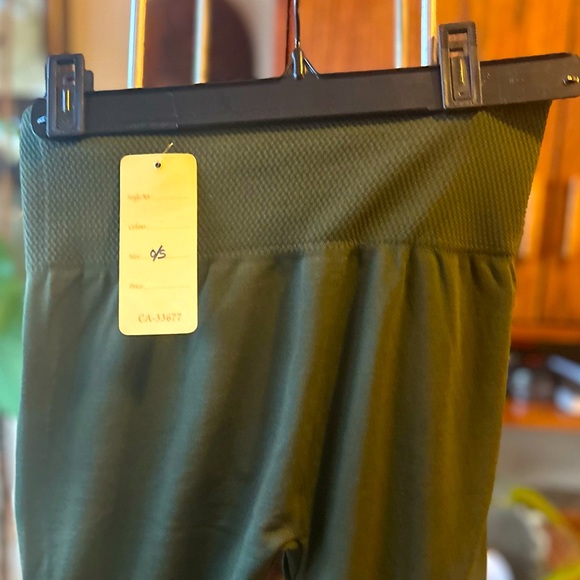 Orange Fashion olive green comfort leggings - Picture 5 of 5